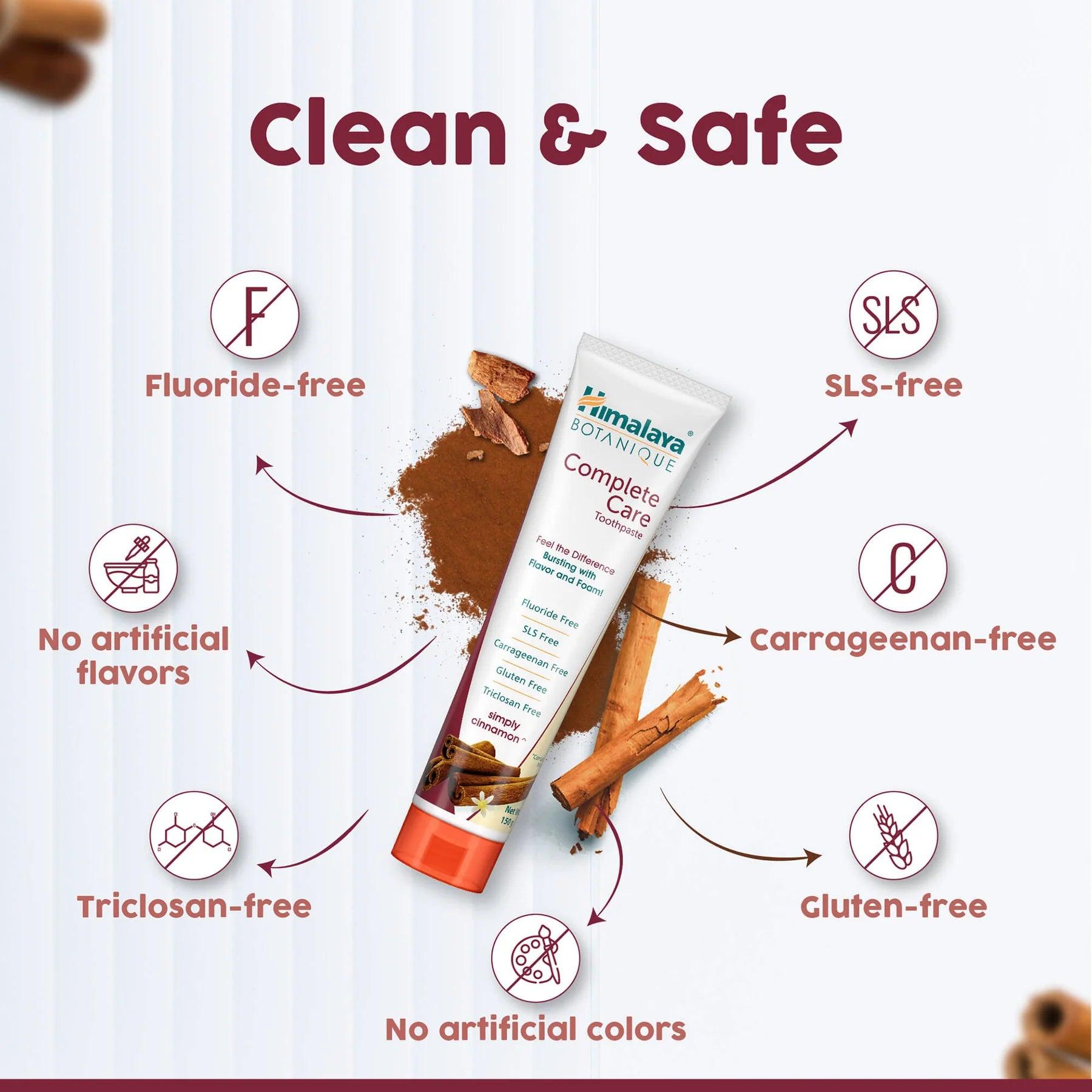 BOTANIQUE Complete Care Toothpaste (Simply Cinnamon) - AHA KART