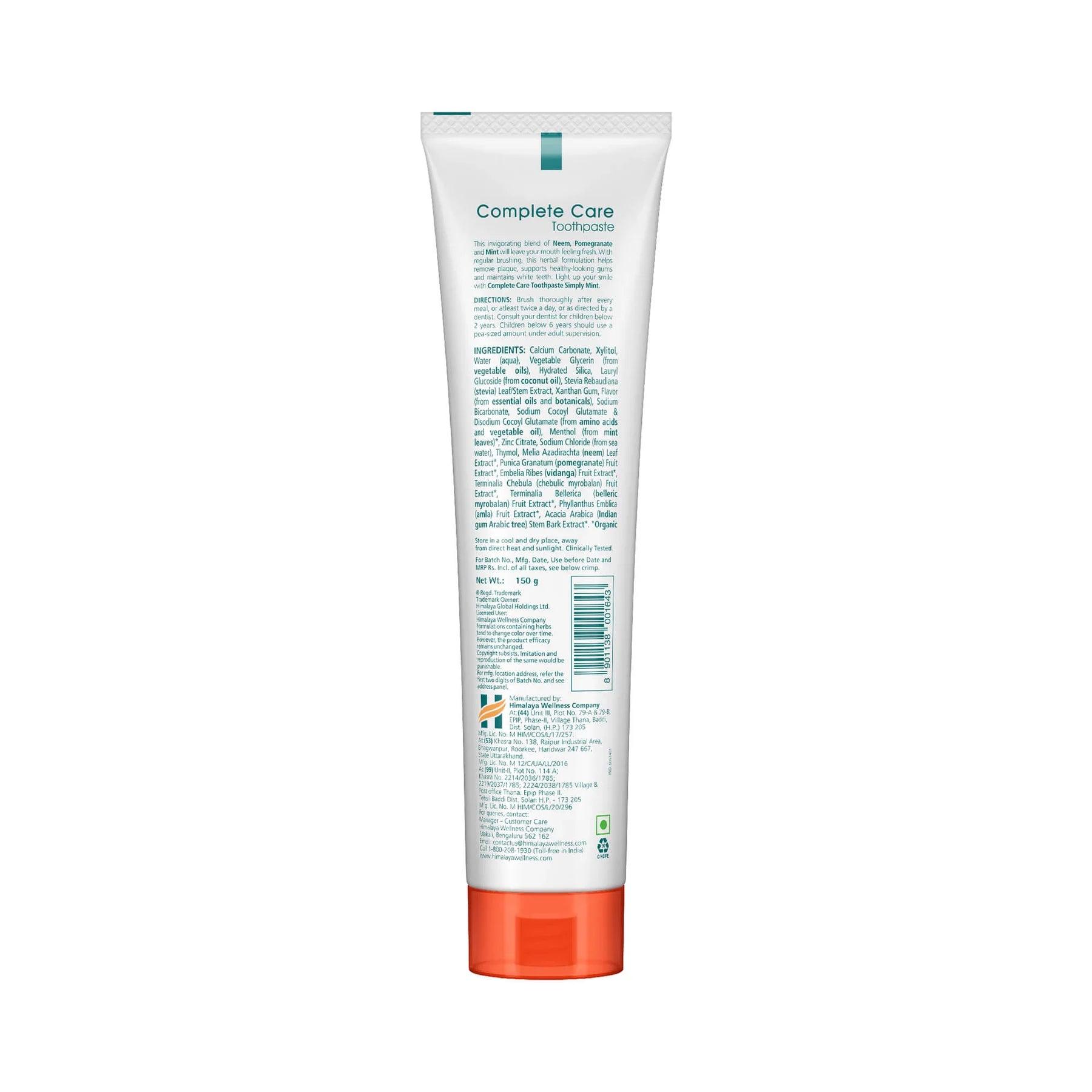 BOTANIQUE Complete Care Toothpaste (Simply Mint) - AHA KART