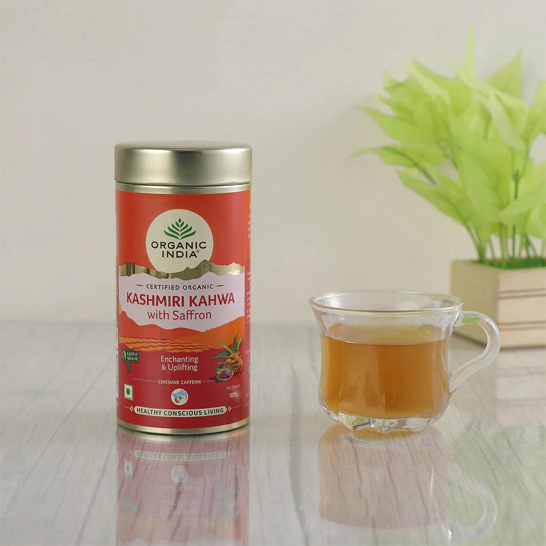 Kashmiri Kahwa with Saffron 100 gm Tin - AHA KART