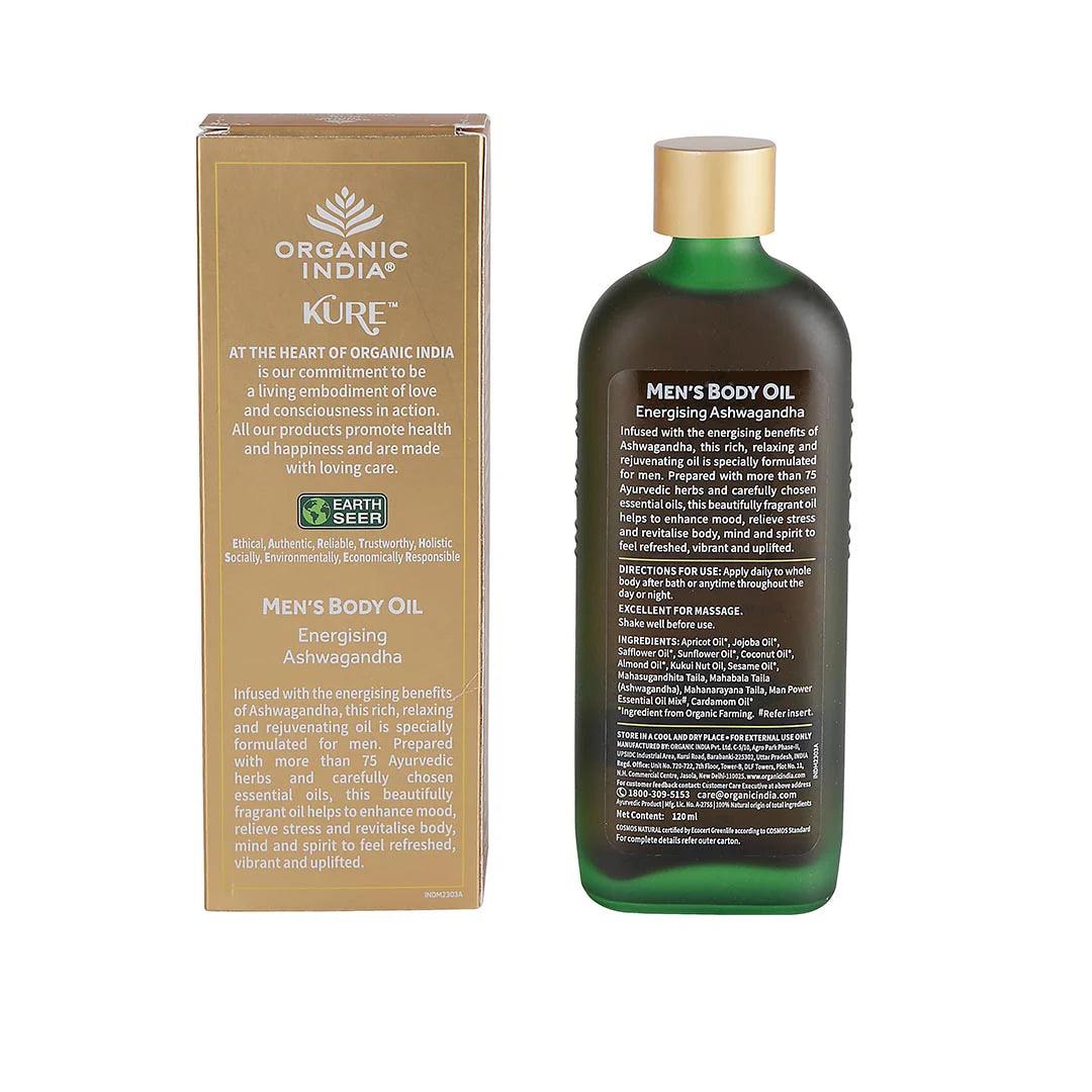 Men's Body Oil Ashwagandha 120ml - AHA KART