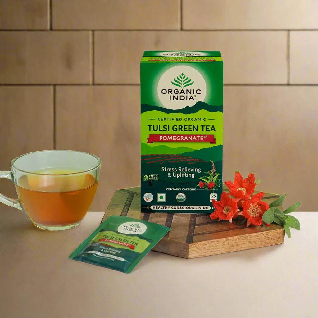 Tulsi Green Tea Pomegranate 25 IB - AHA KART