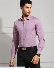 Men 100% Cotton Purple Shirt