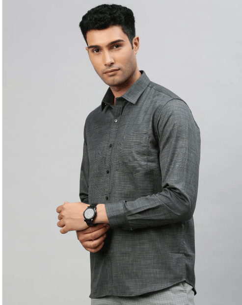 Men's Cotton Shirt Gray