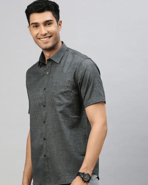 Men's Cotton Shirt Gray