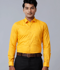 Men Cotton Rich Shirt Yellow GT34