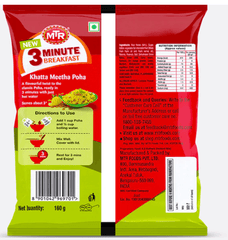 MTR 3 Minute Khatta Meetha Poha Pouch 160 g