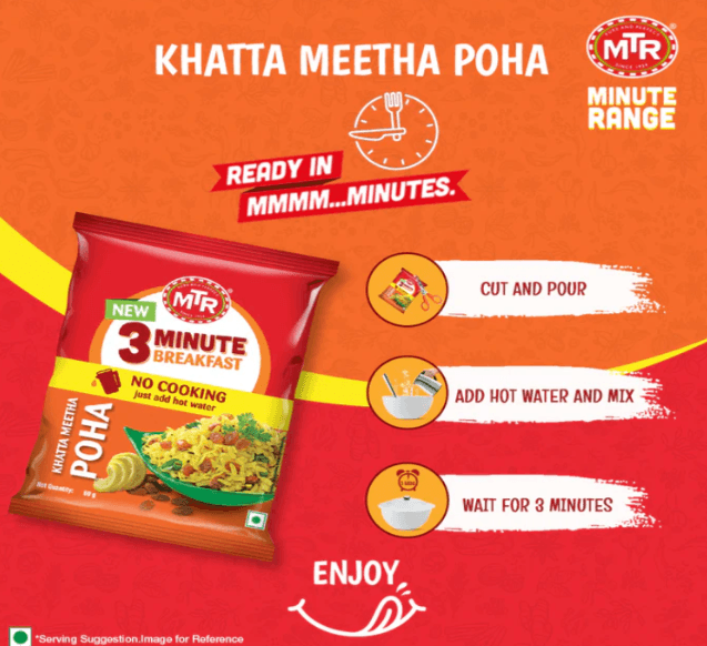 MTR 3 Minute khatta Meeta Poha Pouch 60 g