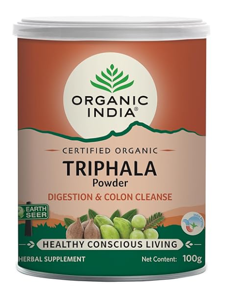 Organic India Triphala  Powder 100g Can