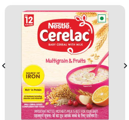 NESTLE CER ELAC - 12–24 months, 300g-Multigrain & Fruit