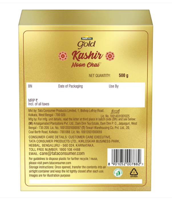 Tata tea Gold Kashir 1kg