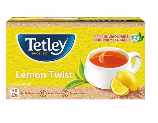 Tatley | Lemon Flavored Refreshing Tea | Black tea 50 Tea Bags 100g