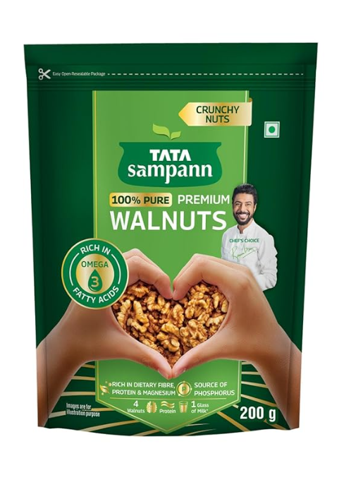 Tata Sampann 100% Premium Walnuts 200g