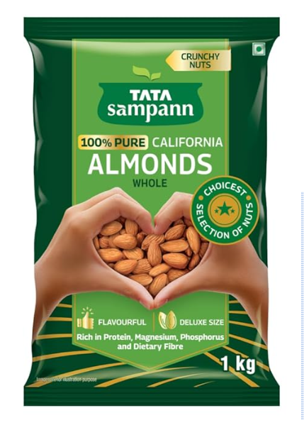 Tata Sampann 100% Pure Premium California Alomonds 1kg