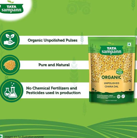 Tata Sampann organic Chana Dal 1kg