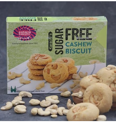 Karachi Bakery Sugar Free Cashew Biscuits