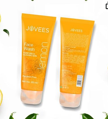 Jovees Lemon Face Wash with Lemon , Orange Peel & Kakadu Plum Extract