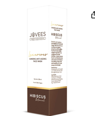 Jovees Professional Ginseng Anti Ageing Face Wash | Brightening