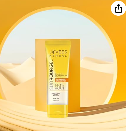 Jovees Sun Aqua Gel SPF 50 PA+++ | Oily & Combination Skin