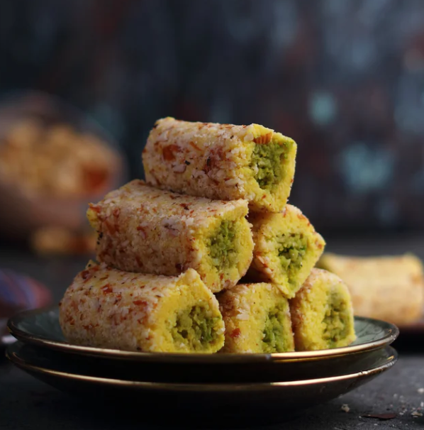 Almond House Badam Kesar Roll